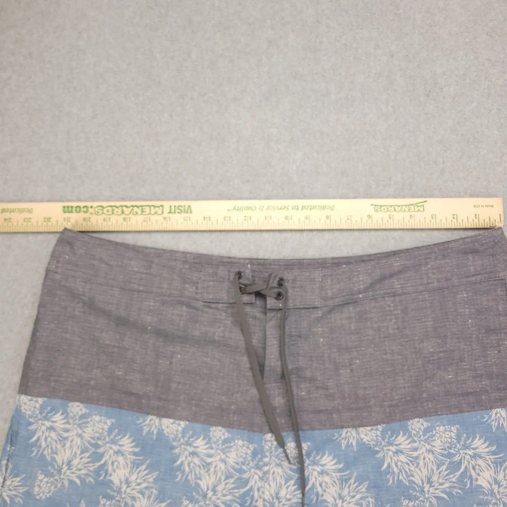Travis Mathew Mens Size 42‎  Board Shorts Swim Trunks Blue White Gray